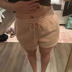 Together Women's Cream Athletic Shorts